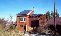 solar array on Oasis Montana's office
