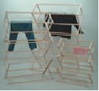 Amish made wooden clothes drying rack